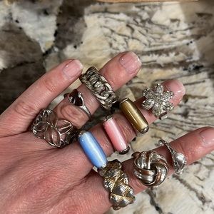 Costume Jewelry Ring Bundle (all rings included)